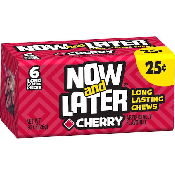Now & Later Now & Later Cherry Chews 6 Piece .93 oz., PK12 52103 - main